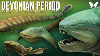 DEVONIAN PERIOD Animals size comparison and data Paleoart [upl. by Emelia]