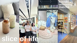 Slice of life diaries 🍵 gala w friends unboxing pop mart amp matcha addiction [upl. by Modie]