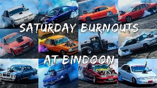 SATURDAY BURNOUTS AT BINDOON BURNOUTS FULL VIDEO [upl. by Allit928]