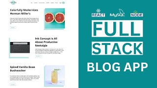 React Nodejs MySQL Full Stack Blog App Tutorial [upl. by Akiemat]