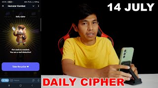 Hamster Kombat Daily Cipher Today 1M Coins 14 July 2024 [upl. by Ahsytal605]