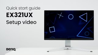 BenQ EX321UX monitor Unboxing amp quick start guide [upl. by Acsisnarf]