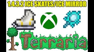 Terraria XBox 1432 Ice Skates Seed  How To Find The Ice Skates AND Ice Mirror [upl. by Daukas]