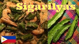 Philippine Cooking Ginataang Sigarilyas In Hiligaynon and English [upl. by Cthrine948]