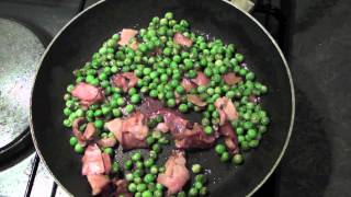 Pâtes petits pois bacon faciles 🍝 [upl. by Uzzial]