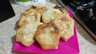 Empanaditas con tortillas de harina tipo chimichangas  receta fácil [upl. by Sunshine229]