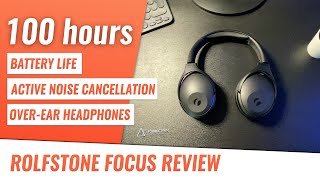 Headphones with 100 hours of battery life — Rolfstone Focus REVIEW [upl. by Nolyaj196]