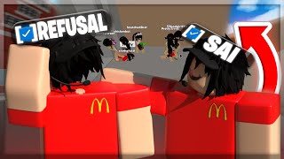 Raiding as MCDONALDS WORKERS In Dahood 2V20 [upl. by Kola]