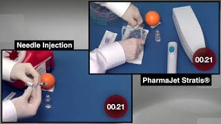 Workflow of the PharmaJet Stratis NeedleFree Injector vs a Traditional Needle Injection [upl. by Terrence]