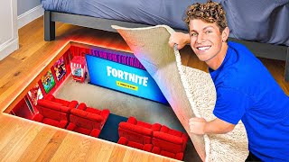 I Built a SECRET Movie Theater in My Room [upl. by Yenttihw]