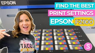 Finding Best Epson F2100 Print Settings Using Ink Density Charts [upl. by Tnert]