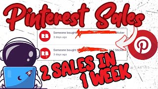 2 Sales In 1 Week With Pinterest Pinterest  Redbubble [upl. by Alisan]