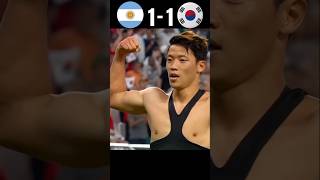 Next to World champion cup  Argentina vs SKorean YouTube goal foodballgame [upl. by Dessma672]