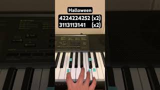 How to Play Halloween Song on Piano shorts halloween [upl. by Ahseiyn]