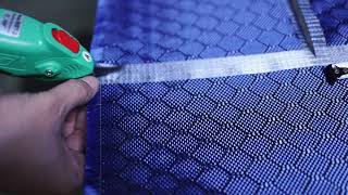 Blue Honeycomb Carbon Fiber Cloth Sample for Our Friend [upl. by Eniawd]