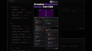 Responsive navbar with css htmlcssjsresponsivenavbartutorialcode [upl. by Angadreme]