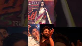 Sreelela Dance Performance Kissik Song  Allu Ayaan amp Allu Arjun Reaction  Pushpa2 Event [upl. by Neeluqcaj]