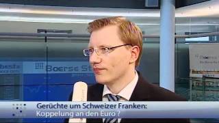 Gerüchte um Schweizer Franken Koppelung an den Euro [upl. by Aiyt]