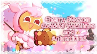 Cherry Blossom Cookies Voicelines and Animations  Cookie Run Kingdom [upl. by Tymes]