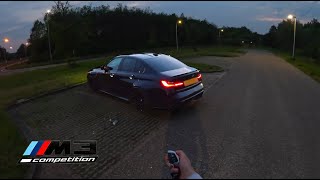 POV 2024 BMW G80 M3 Competition XDRIVE  Sinister Black on Black M3 Night Cruise  Pure Drive Vibes [upl. by Tasha]