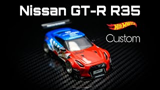 Nissan GTR R35 liberty walk hot wheels custom [upl. by Izawa]