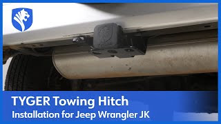 HITCH TOWING SOLUTION for Jeep Wrangler JK  with Wiring Harness  Install Guide  Tyger Auto [upl. by Izawa130]