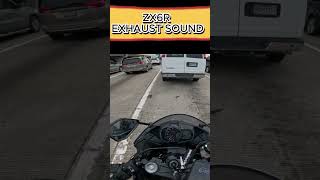 ZX6R EXHAUST SOUND motorbike exhaust kawasaki yamaha motorcycle bike bikelife [upl. by Sesilu]