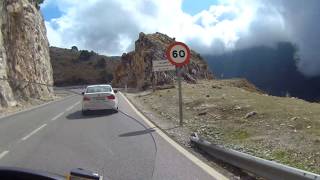 Hiszpania A366 RondaMalaga w Sierra de las Nieves zjazd1  motocyklem 2018 [upl. by Erdnael]