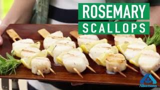 Rosemary Scallops  Summer Grilling  Albertsons [upl. by Arianie]