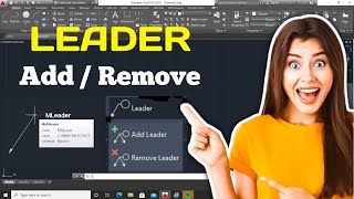 Add leader in AutoCAD  Remove multileader autocad  Multileader autocad 2022 [upl. by Yesor]