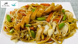 Stir Fry Hokkien Noodles Filipino Style JoeCooking [upl. by Aulea371]