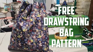 Free drawstring bag sewing tutorial [upl. by Nuriel]