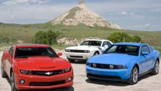 2010 Chevrolet Camaro SS vs 2010 Ford Mustang GT vs 2009 Dodge Challenger RT [upl. by Abercromby101]