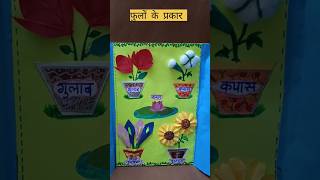 Flowers Project In Hindi  फुलोंके प्रकार  Names Of Flowers In Hindi shorts shortvideo flowers [upl. by Maddocks242]