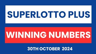 California SuperLotto Plus Winning Numbers 30th October 2024 [upl. by Heigho]