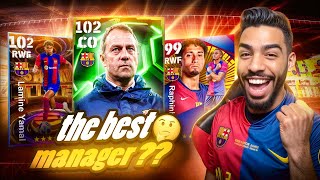 I BOUGHT H FLICK DOUBLE BOOSTED MANAGER 🔥 FC BARCELONA PACK 🔥 eFootball 25 mobile [upl. by Adnuhsar]