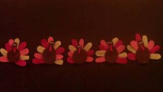 Thanksgiving songs for Children  5 Little Turkeys  Littestorybug [upl. by Atekin720]