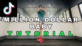 MILLION DOLLAR BABYTIKTOKSTEP BY STEP DANCE TUTORIALDANCE GURU [upl. by Aniuqaoj546]