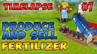 Farming simulator 17 Timelapse ep7  Recycling digestate sell fertilizer [upl. by Monjan]