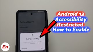 Android 13 amp 14 Accessibility Access Restricted Setting Enable or Bypass  Without Root amp Computer [upl. by Hagai]