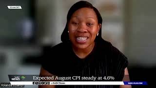 Economy  Expected August CPI steady at 46 [upl. by Kcirdot]