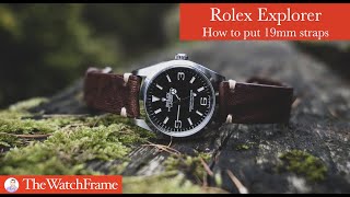 Putting 19mm straps in Rolex Explorer 124270 [upl. by Yanaj984]