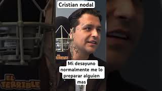 Christian Nodal la comida favorita de mi madre es lasaña mole gallina pinta y unos tacos al vapor [upl. by Rafaellle]