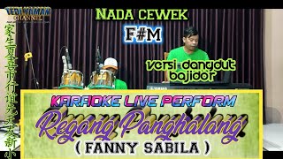 Regang panghalang karaoke Fanny sabila nada cewek Fm [upl. by Wanfried]