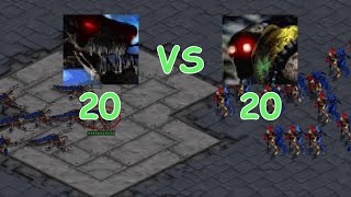 20 High Templars vs 20 Defilers  Unused weapons  Starcraft battles [upl. by Lesh]