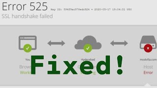 How to Fix ERROR 525 SSL Handshake failed  Cloudflare SSL Host ERROR  ReRom  androidpcmod [upl. by Dabbs]