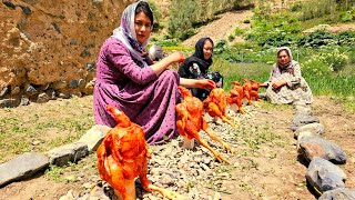 Afghanistan village Life Village girls cooked chicken in a different style [upl. by Marylee]