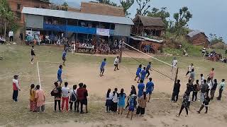 Lungthung vollybal game naya basti vs falamdhungga [upl. by Airotal736]