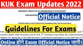 Online होगे Exam Official Notice जारी  KUK exam updates  KUK exam mode  KUK online exam  By Ak [upl. by Rickart]