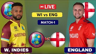 West Indies vs England Live  1st ODI  WI vs ENG Live  Scores amp Commentary cricketlive [upl. by Mamie611]